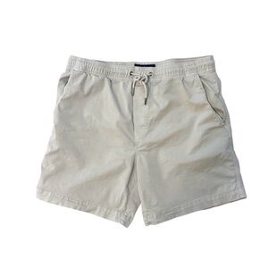 American Eagle Men’s Beige Casual Drawstring Shorts Size Medium